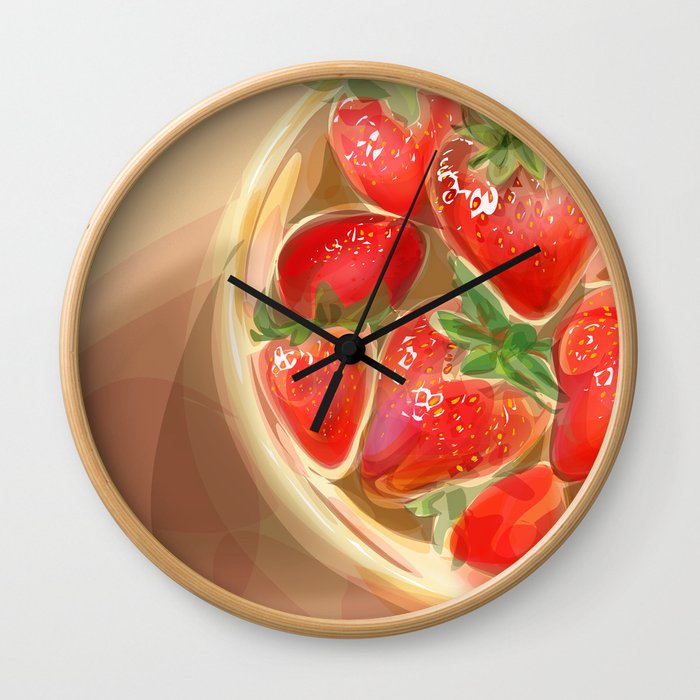 fraises. Wall Clock