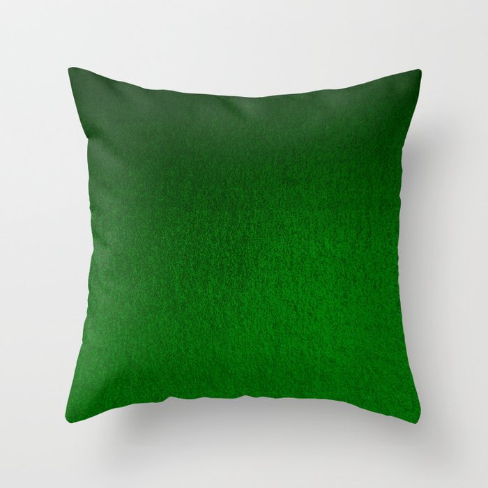 Emerald Green Ombre Design Throw Pillow