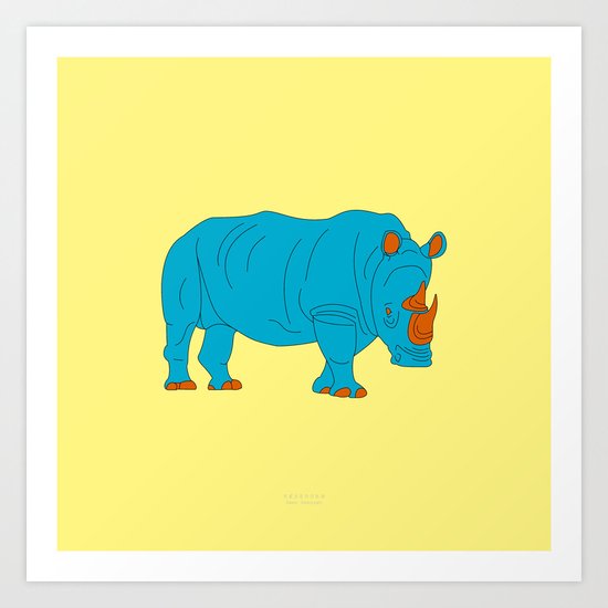 NÆSEHORN Art Print