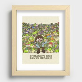 Froguary Subathon Frog Horde Recessed Framed Print