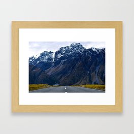 One Mountain Road Framed Art Print