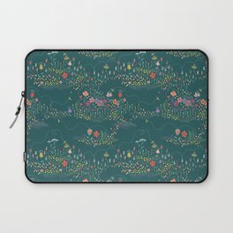 Buzzing Meadow - Green Laptop Sleeve