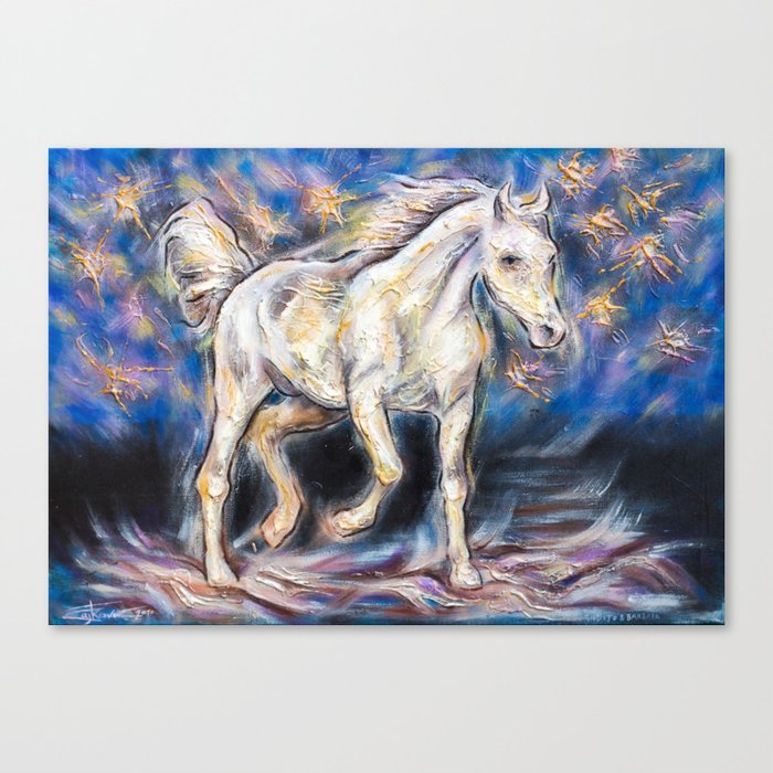 Wild Horse. Horse of Freedom and Solitude Canvas Print