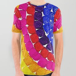 'Sunrise Over Harlem,' portrait painting in the style of Alma Thomas All Over Graphic Tee