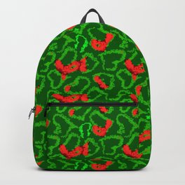Green Red Love Backpack