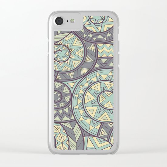 nagual. tribal seamless pattern Clear iPhone Case