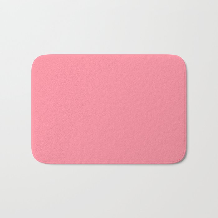 Pink Salmon Colour Bath Mat