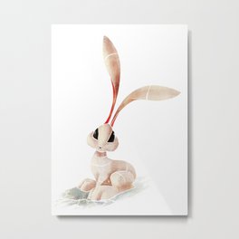 Arctic Hare Metal Print | Pets, Children, Style, Cute, Fast, Painting, Zoo, Rabbit, Wildlife, Pet 