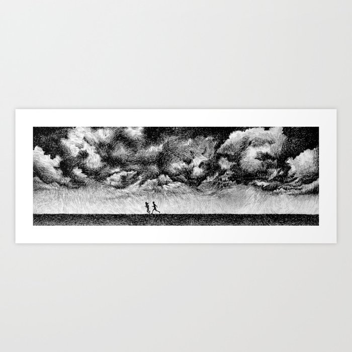 Fingerprint - Rainfall Art Print