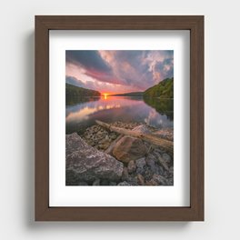 Summer Sunset Puzzle Recessed Framed Print