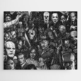 Classic Horror Movies Jigsaw Puzzle | Halloween, Skull, Frankenstein, Oldfilms, Blood, Skeleton, Movie, Blackandwhite, Maniacs, Vampire 