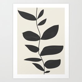 minimal plant Art Print