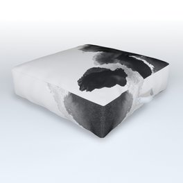 Form Ink Blot No. 29 Outdoor Floor Cushion | Print, Mist, Inkblot, Geometric, Graphic, Mirrorimage, Digital, Watercolour, Mixedmedia, Abstract 