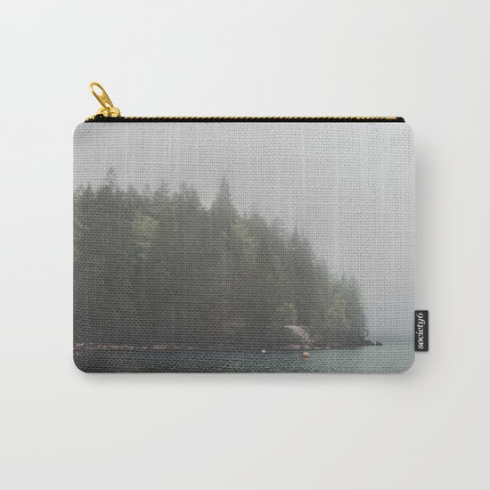 Foggy morning at the lake Carry-All Pouch