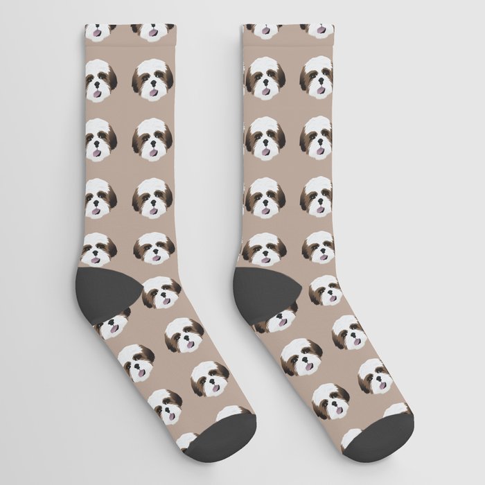 Adorable Shih Tzu Dog Socks