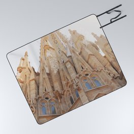 Spain Photography - Basilica Seen From Below Picnic Blanket