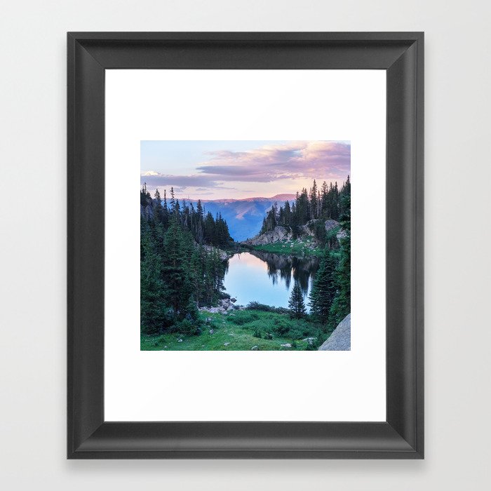 Hikers Bliss Perfect Scenic Nature View \ Mountain Lake Sunset ...