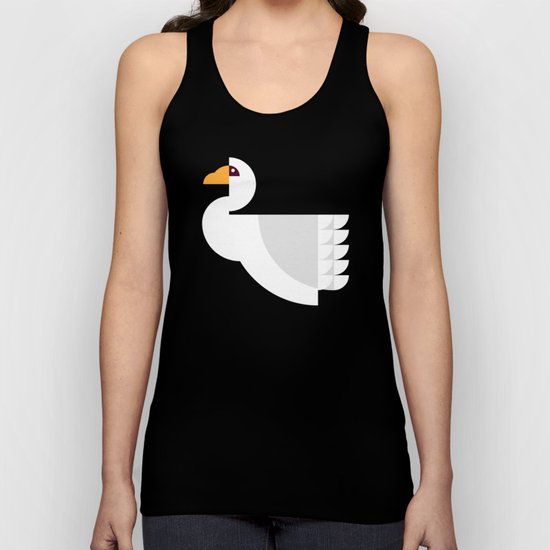 Geometric swan Unisex Tank Top