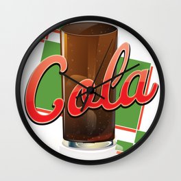 Vintage Cola Commercial Wall Clock