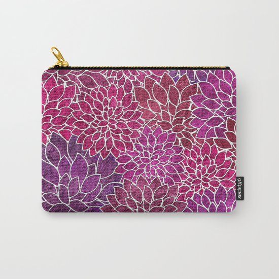 Floral Abstract 18 Carry-All Pouch