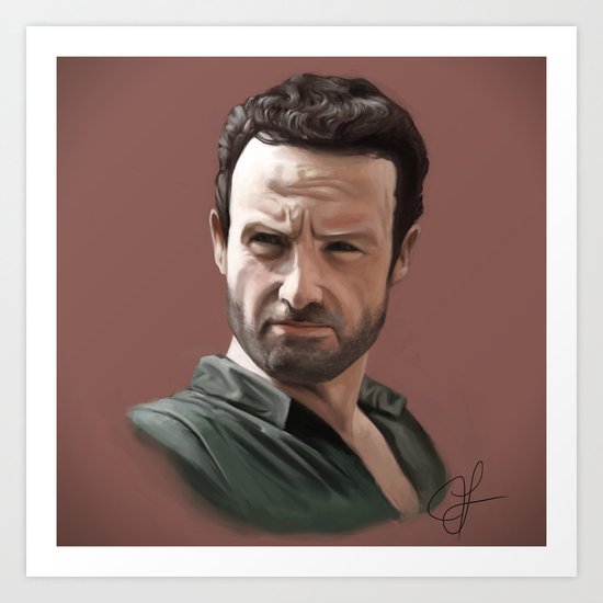 Rick Grimes Art Print