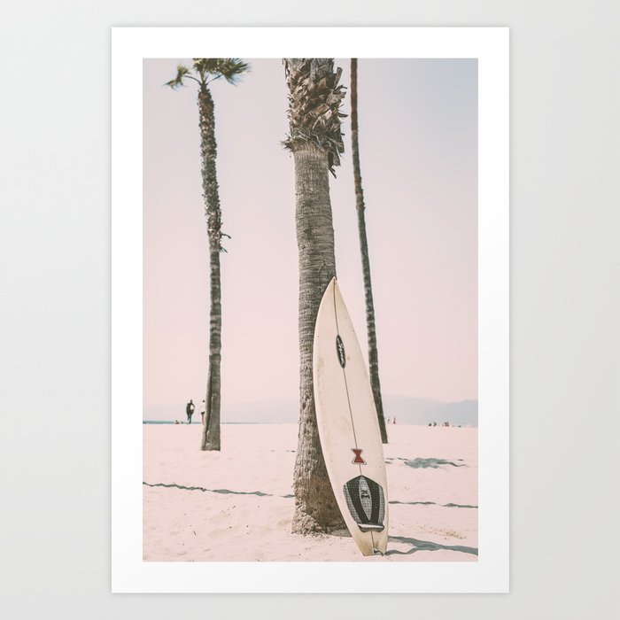 Santa Monica Surf Art Print
