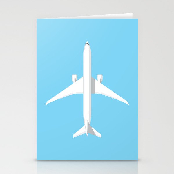 777 Passenger Jet Airliner - Sky Stationery Cards