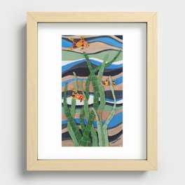 Fish and Reeds Recessed Framed Print