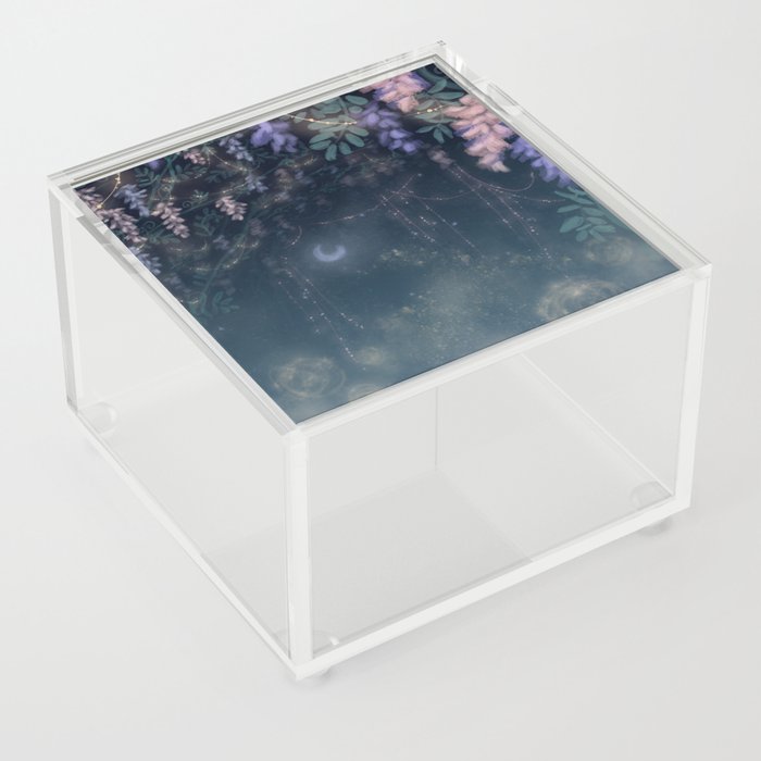 To the Mooon and back lilac Acrylic Box