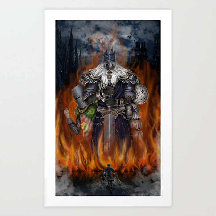 Dark Souls Painting Art Print By Gammatrap Society6