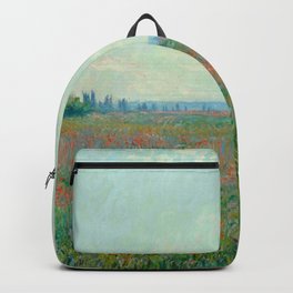 Claude Monet " Poppy Field , 1881 Backpack