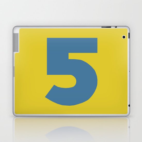 Number 5 Laptop & iPad Skin