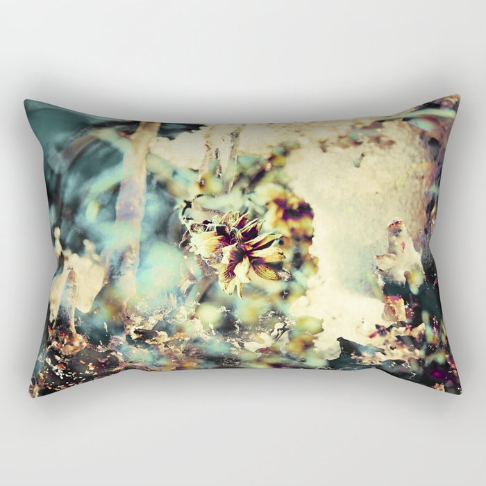 flowers & Ice. Rectangular Pillow