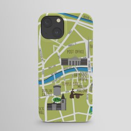 Dublin map illustrated iPhone Case