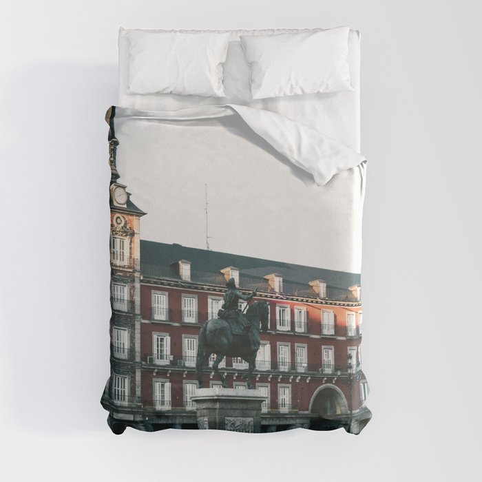 Spain Photography - Historical Landmark In Madrid Duvet Cover