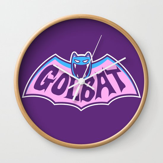 Focus Your Inner Bat Wall Clock