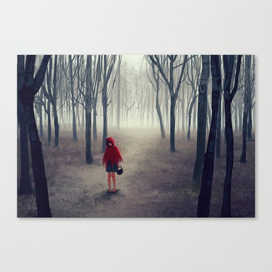 Away from light Canvas Print