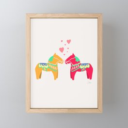 Swedish Dala Horse Joy | Art Print Framed Mini Art Print