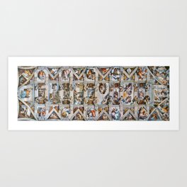 Sistine Chapel Ceiling Michelangelo Art Print