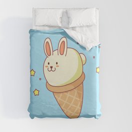 Bunny-lla Ice Cream Duvet Cover