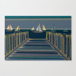 Coastal Walkway Canvas Print