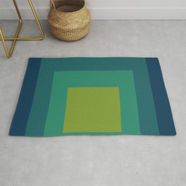 color square 16 Area & Throw Rug