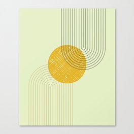 Golden Hour - Minimalist Geometric 001 Canvas Print
