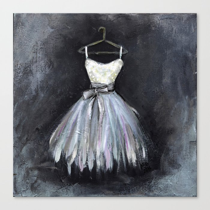 Ballerina Dress 2 - Painting Canvas Print