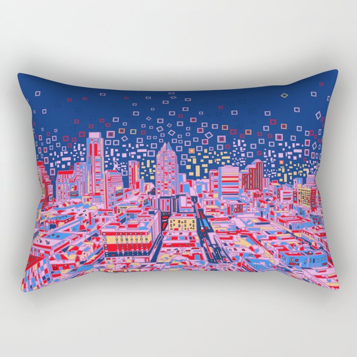 austin texas city skyline Rectangular Pillow