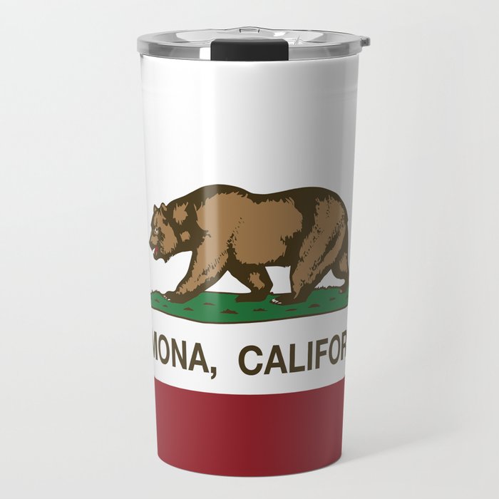 Pomona California Republic Flag  Travel Mug