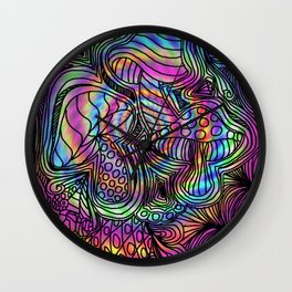 Psychedelic Mushroom Wall Clock