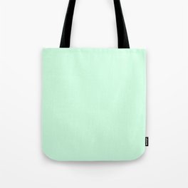 Pale Green Summermint Pastel Green Mint Tote Bag