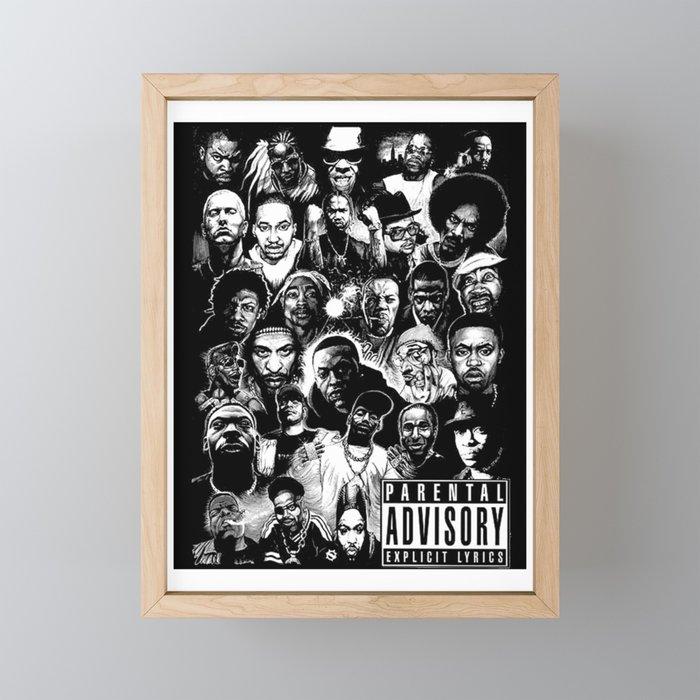 Rap Legends Framed Mini Art Print