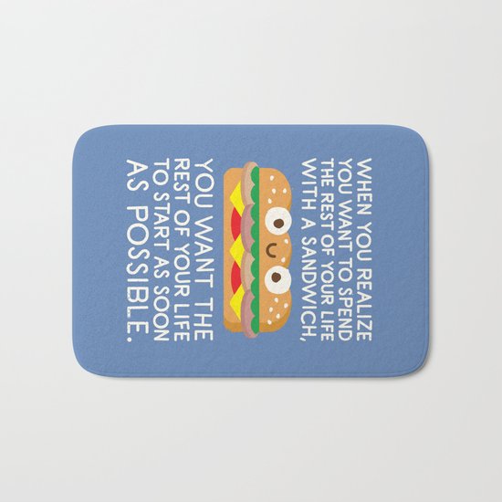 When Harry Met Sandwich Bath Mat